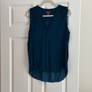 Vince Camuto Deep Blue Sleeveless Blouse